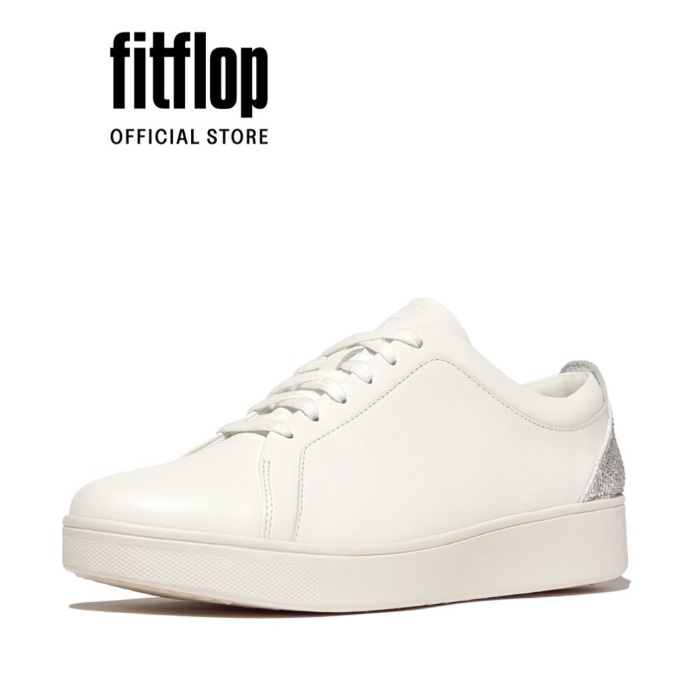 Giày Thể Thao Cổ Ngắn Nữ FitFlop RALLY - Urban White/Silver - FON - HY8-610
