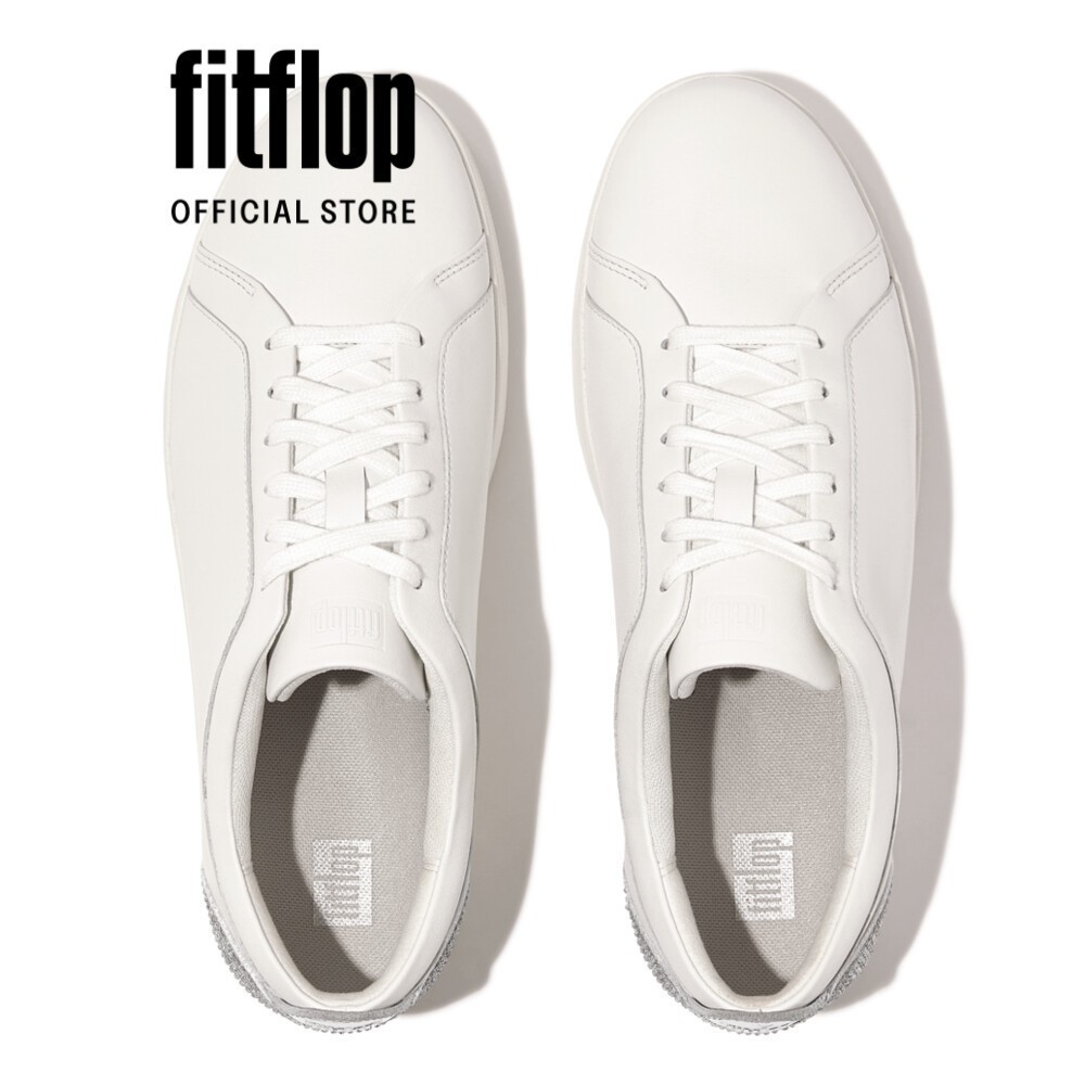 Giày Thể Thao Cổ Ngắn Nữ FitFlop RALLY - Urban White/Silver - FON - HY8-610