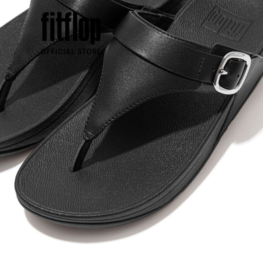 Dép Xỏ Ngón Nữ FitFlop LULU - All Black - FOF - ES8-090