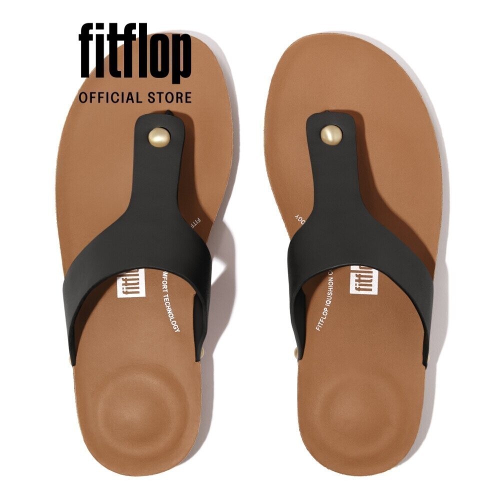 Dép Xỏ Ngón Nữ FitFlop IQUSHION - Black - FL89 - HE9-001