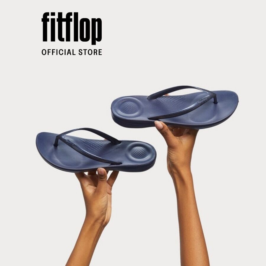 Dép Xỏ Ngón Nữ FitFlop IQUSHION - Midnight Navy - FOF - E54-399