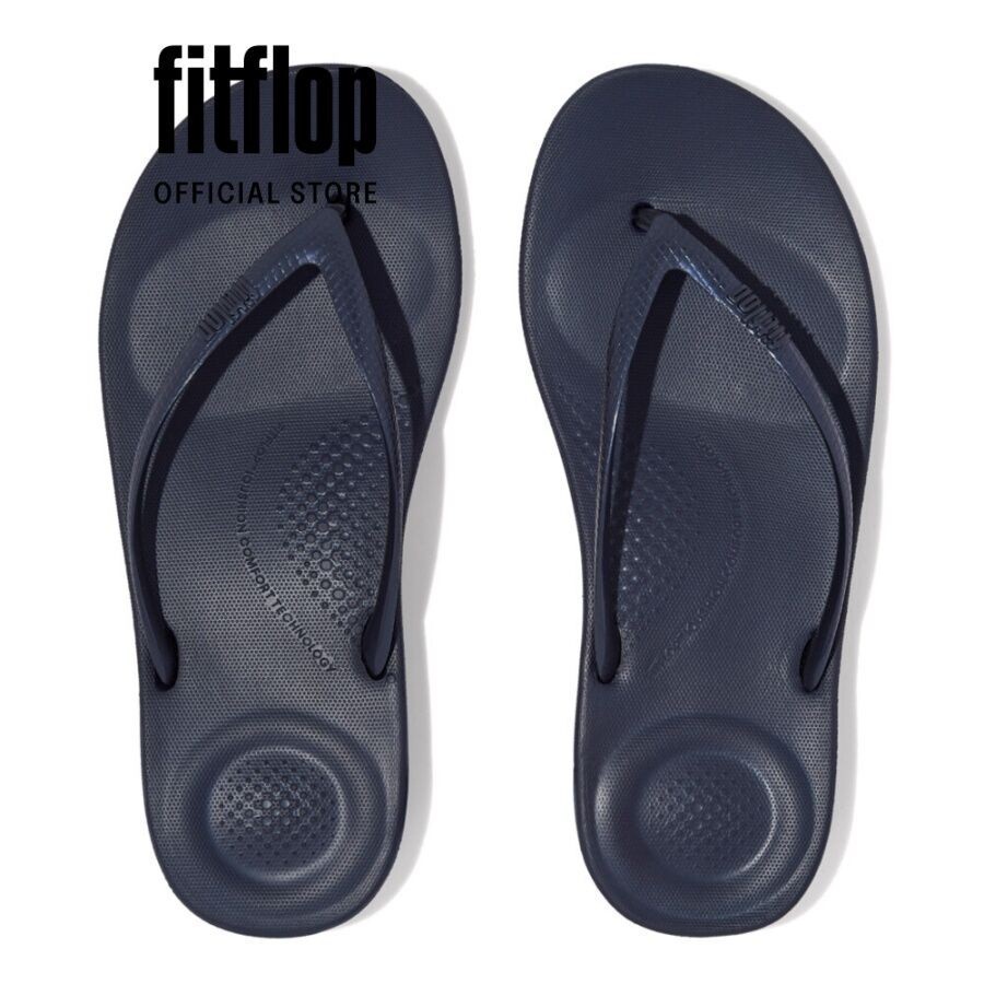 Dép Xỏ Ngón Nữ FitFlop IQUSHION - Midnight Navy - FOF - E54-399