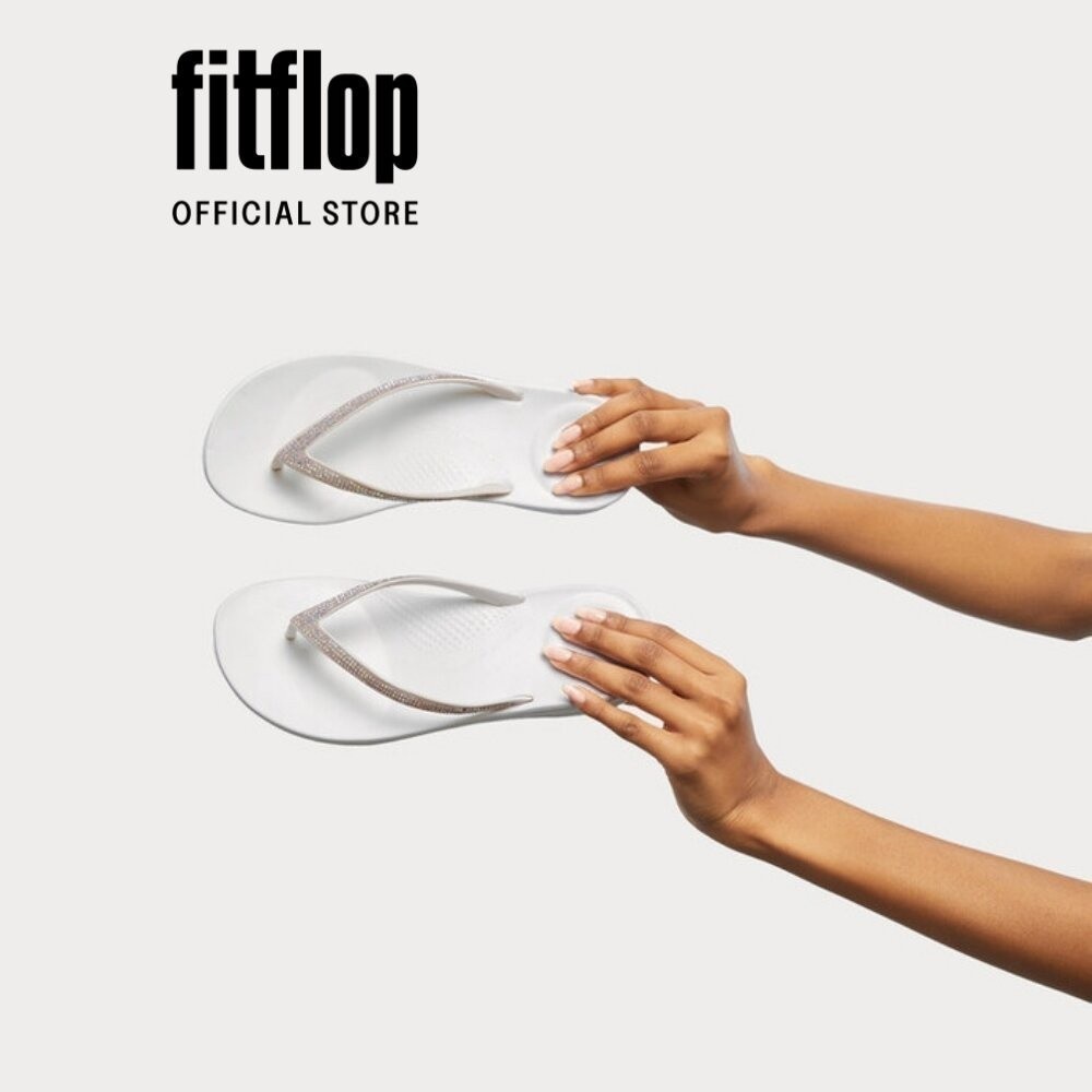 Dép Xỏ Ngón Nữ FitFlop IQUSHION - Urban White - FOT - R08-194