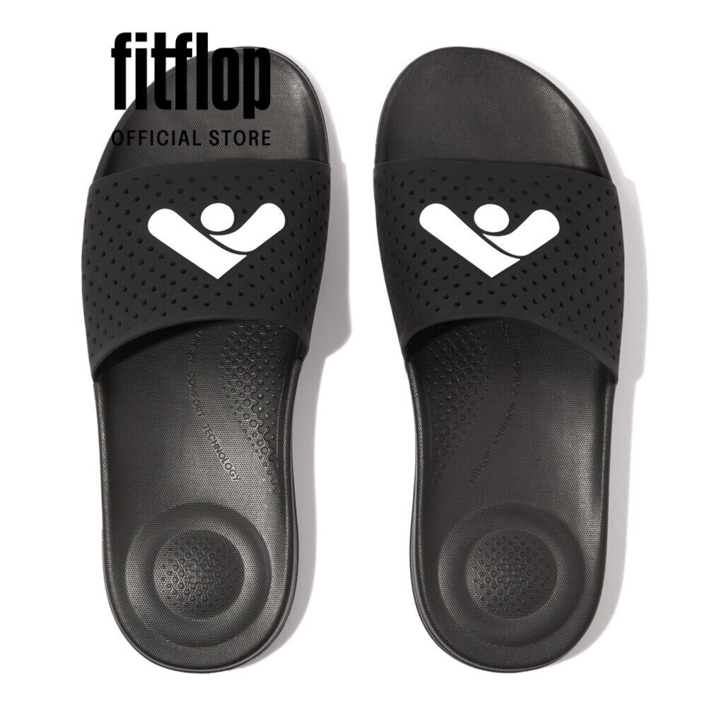 Dép Quai Ngang Nam FitFlop IQUSHION - Black - FOF - HC4-001