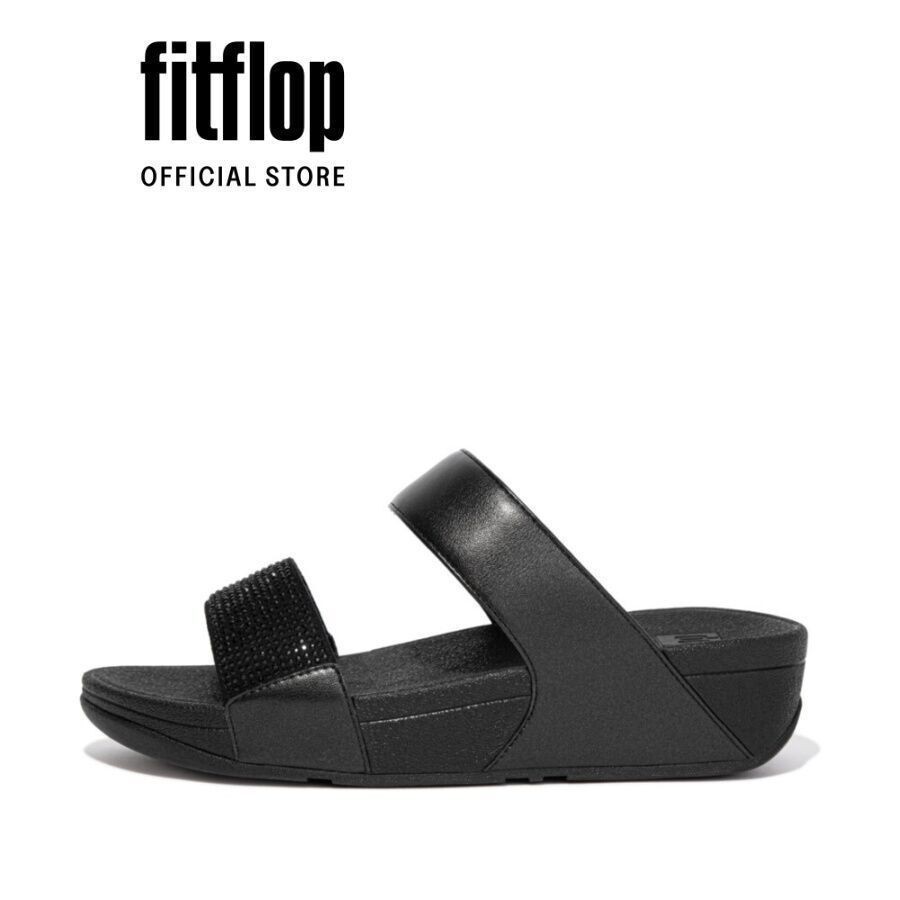 Dép Quai Ngang Nữ FitFlop LULU - All Black - FON - EC4-090