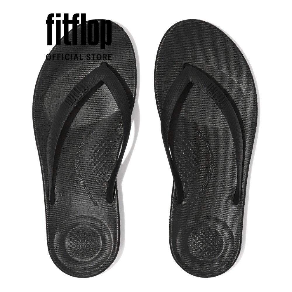 Dép Xỏ Ngón Nam FitFlop IQUSHION - Black - FOF - J80-001