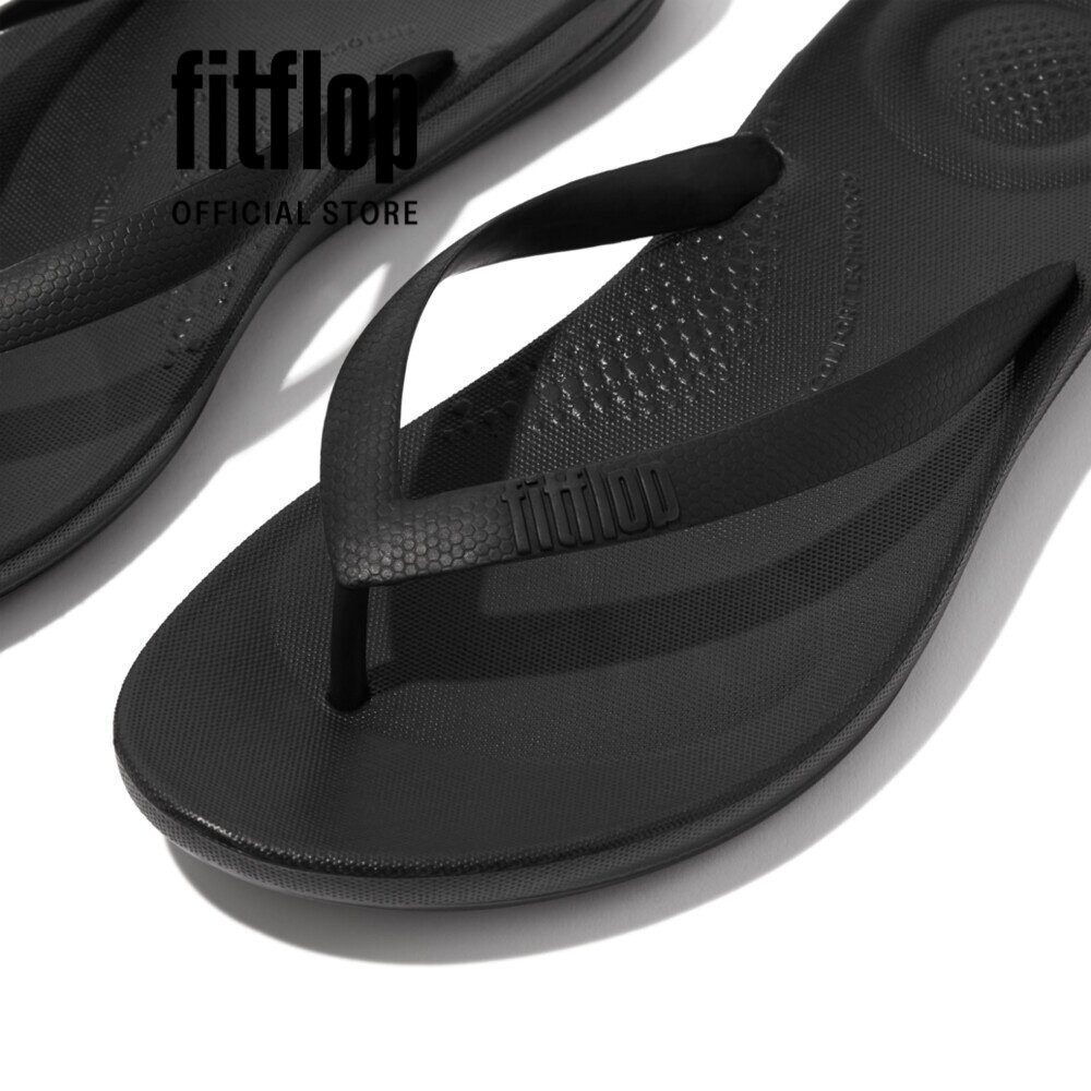 Dép Xỏ Ngón Nam FitFlop IQUSHION - Black - FOF - J80-001