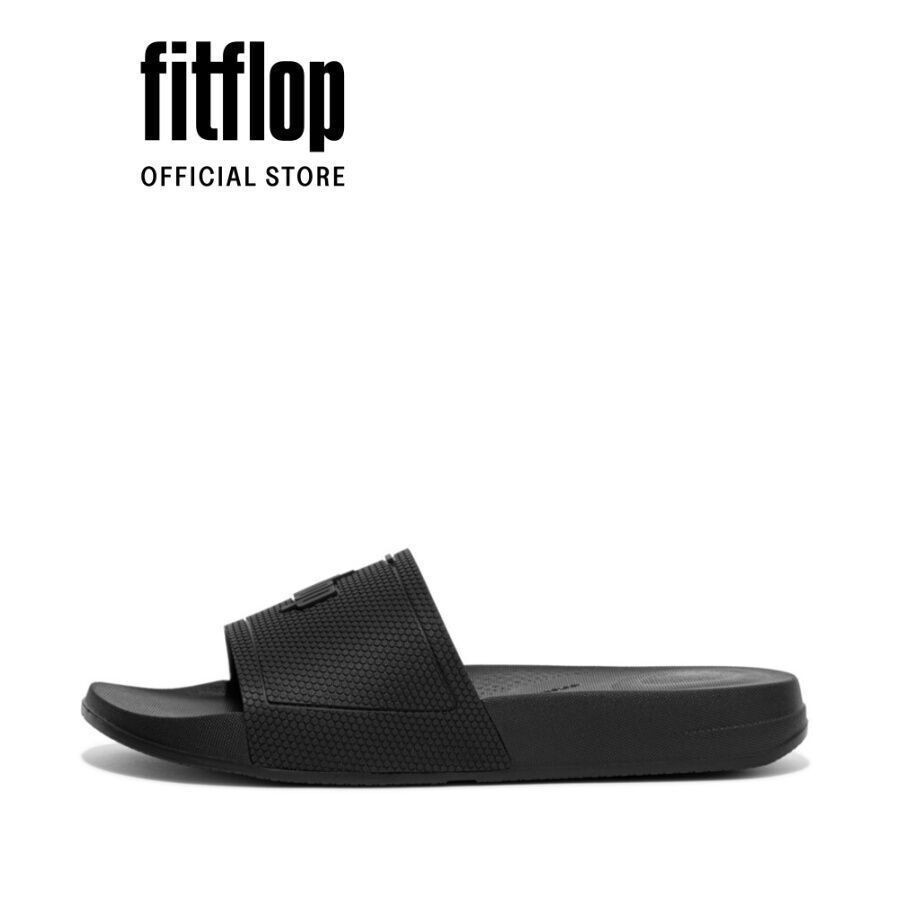 Dép Quai Ngang Nữ FitFlop IQUSHION - All Black - FOT - EQ3-090