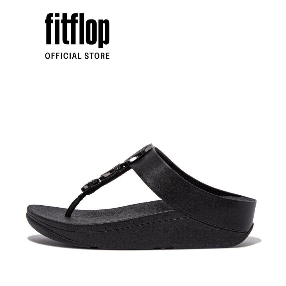 Dép Xỏ Ngón Nữ FitFlop HALO - Black - FL12 - HM8-001