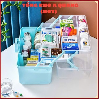 Hộp Đựng Thuốc 3 Tầng,Hộp Đựng Thuốc, Đồ Y Tế Gia Đình Có Tay Cầm , HỘP ĐỰNG ĐỒ Y TẾ - HOPDUNGTHUOC
