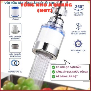 ĐẦU LỌC NỐI VÒI NƯỚC INOX CHỐNG GỈ - Vòi Nối Tăng Áp Xoay Linh Hoạt,Đầu Lọc Nối Vòi Nước Tăng Áp Xoay 360 Độ Tiện Lợi