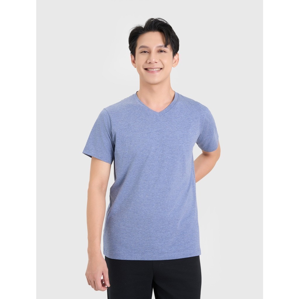 Ảnh Áo phông nam CANIFA cộc tay cổ tim đáng cơ bản 8TS25A001 3