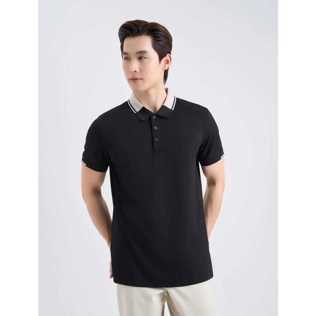 Áo polo nam CANIFA cổ bẻ cộc tay khác màu 8TP25A003