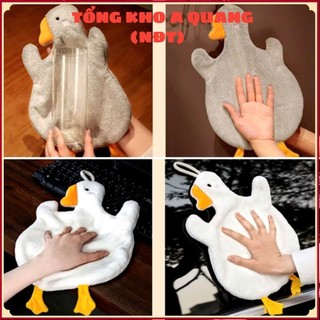 Khăn Lau Tay Treo Tường Họa Tiết Con Vịt,Khăn Tay Treo 2 Lớp Siêu Thấm Hút - KHĂN LAU TAY CON VỊT 2 LỚP - KHĂNLAUTAY