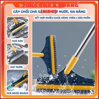 CHỔI QUÉT NHÀ VỆ SINH 120,  chổi chà sàn nhà tắm , nhà vệ sinh xanh thiết kế đầu gạt nước và đầu chổi xoay 120 độ - MA87