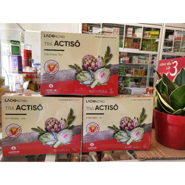 Trà Atiso Ladophar hộp 100 túi lọc - Trà Atiso Đà Lạt Lâm Đồng - Hỗ trợ thải độc gan, lợi tiểu