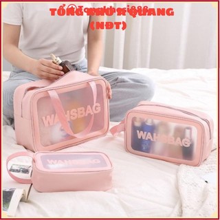 Sét 3 Túi Đựng Mỹ Phẩm WASHBAG Du Lịch , TÚI WASHBAG