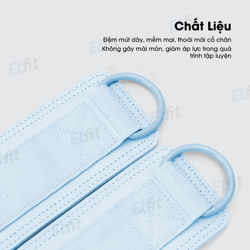 [1 Chiếc] Quấn Cổ Chân Tập Gym Valeo Chất Liệu Da Đệm, Tập Chân Mông Với Cáp, Phụ Kiện Tập Gym Valeo - QCC-Valeo