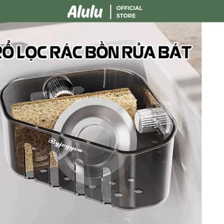 Kệ Đựng Đồ Rửa Chén Bát Hút Chân Không, Rổ lọc rác bồn rửa bát móc cốc hút chất liệu nhựa cao cấp, kho sỉ gia dụng alulu