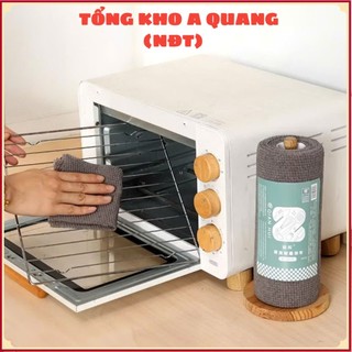 Cuộn Khăn Giấy Lau Bếp Đa Năng THAN ĐEN Dày Dặn Thấm Hút Có Thể Tái Sử Dụng,  KHĂN LAU THAN ĐEN - KHANLAUBEP6