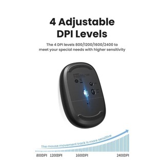 Chuột không dây 2.4G UGREEN MU105 | 4 mức điều chỉnh DPI | Độ yên tĩnh cao | Bảo Hành 18 Tháng 1 Đổi 1