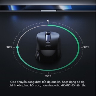 Chuột không dây 2.4G Ugreen MU006 Chuột Ergonomic 4000 DPI | 6 Nút Tắt Tiếng | Bảo Hành 18 tháng 1 đổi 1 | 90545 90855