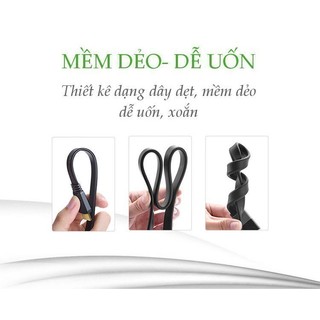 Cáp HDMI 2.0 Ugreen ED015 Dạng dây bẹt | Hỗ trợ độ phân giải 3D 4Kx2K 4096x2160p/30Hz | Bảo Hành 1 đổi 1 18 Tháng |
