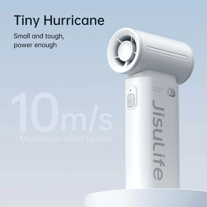 Ảnh Quạt Cầm Tay Mini JISULIFE Life 9 Pin 3600mAh/5000mAh 5 Cấp Độ Gió | Sử dụng Lên Đến 12H | Bảo Hành Chính hãng 12 Tháng 2