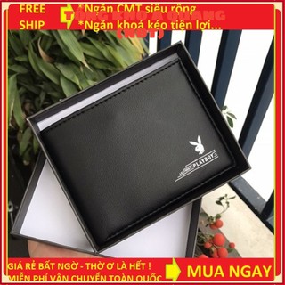 VÍ NAM PLAYBOY HÀNG HIỆU CHẤT DA ĐẸP THỜI TRANG CAO CẤP- Bóp Ví Da PU Xịn Nhiều Ngăn Đẳng Cấp Nam Tính, Ví Da Nhập Khẩu