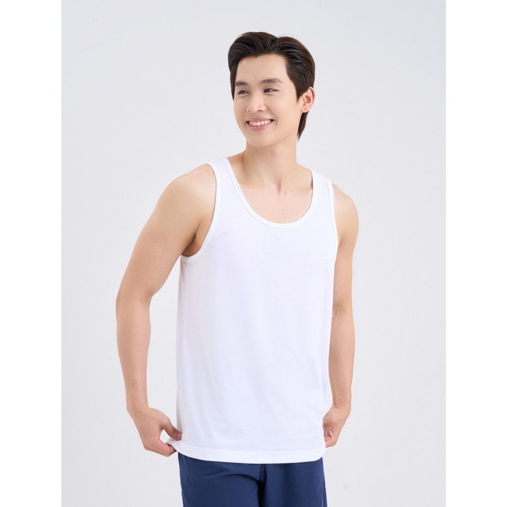 Ảnh Combo 2 áo mặc nhà nam CANIFA cổ tròn sát nách 8LA25A003 3