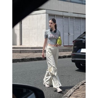 CARA Áo kiểu croptop form ôm nữ Cosi tay ngắn năng động