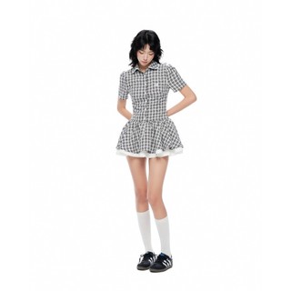 CARA Đầm ngắn nữ Flurry cổ sơ mi tay ngắn năng động