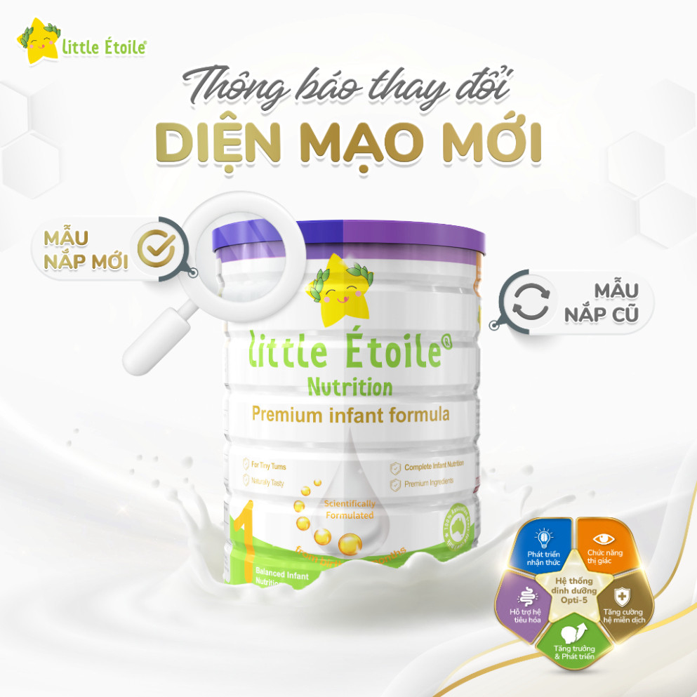 Combo 3 lon sữa công thức Ngôi Sao Nhỏ Little Étoile số 1 phát triển toàn diện 800g