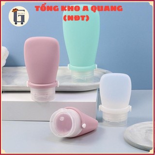 3 Chai Chiết Silicone,  Chiết Mỹ Phẩm Du Lịch Đựng Dầu Gội, Dầu Xã, Lọ Sữa Tắm Tiện Lợi Tái Sử Dụng