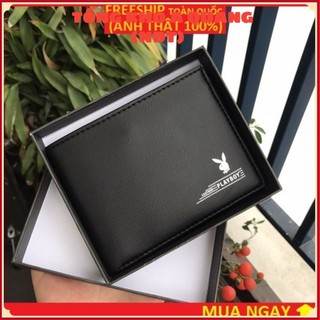 Ví nam Playboy da đẹp thời trang hàng hiệu cao cấp . Bóp ví nam da PU xịn phong cách trẻ nam tính nhập khẩu chính hãng