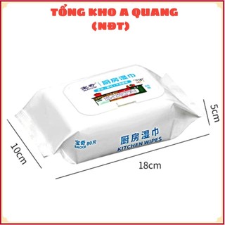 KHĂN ƯỚT LAU BẾP TRẮNG,  Giấy lau bếp Kitchen Wipe - Lau dầu mỡ SIÊU TỐC KADAI - MA: KHANLAU