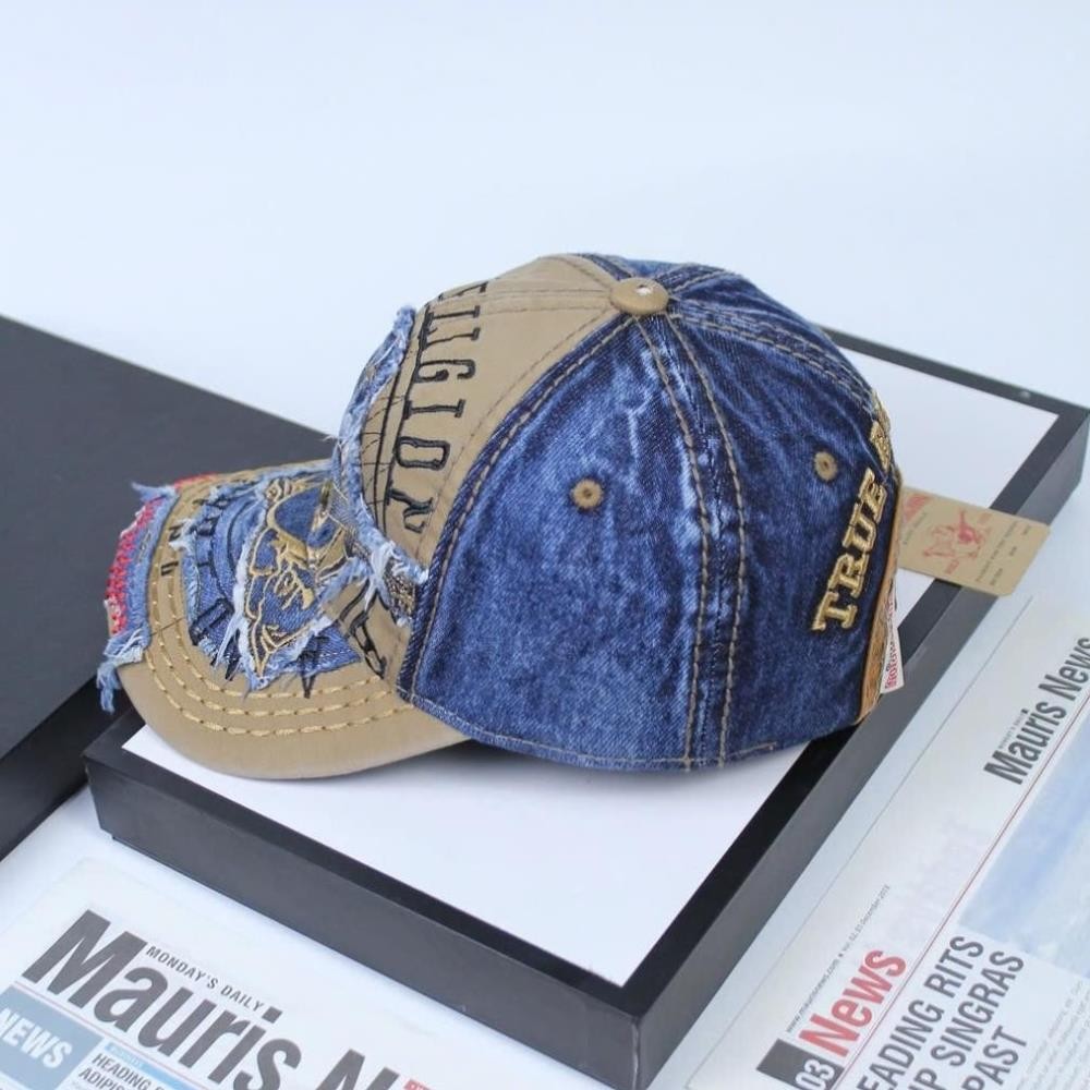 Nón nam, mũ lưỡi trai Ông Địa Religion phối vải jeans form đẹp thời trang đường phố