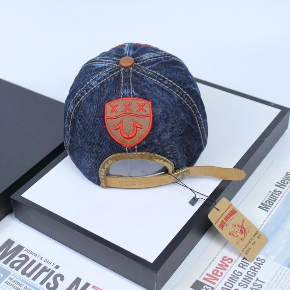 Nón nam, mũ lưỡi trai Ông Địa lửa phối vải jeans form đẹp thời trang đường phố