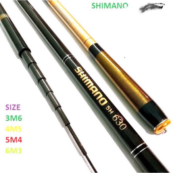 cần câu tay dài 6m3 _ 5H tải cá 1 đến 9kg tặng 100m cước câu + chì + khoá linh + lưỡi câu và phao