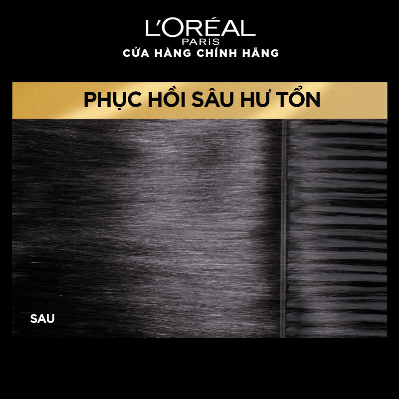 Ảnh Bộ gội xả dưỡng tóc suôn mượt tóc cao cấp L'Oreal Paris Sleek 440ml x2 & Dầu dưỡng chiết xuất tinh dầu 30ml 3
