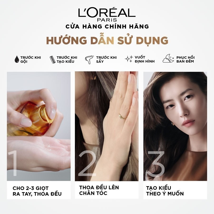 Ảnh Bộ dầu dưỡng chiết xuất tinh dầu hoa tự nhiên L'Oreal Paris Elseve Extraordinary Oil Ultra Nourishing 130ml 2