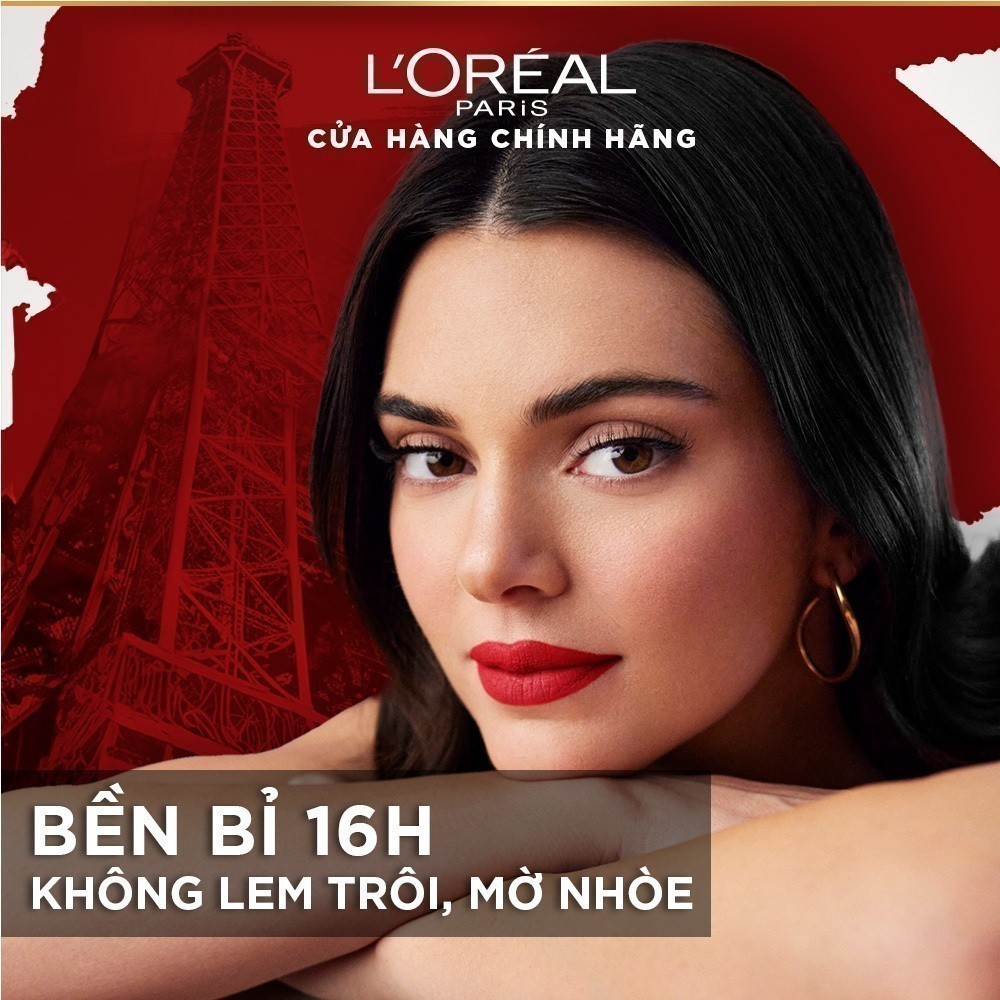 Ảnh Son kem lì nhẹ môi, 16H lâu trôi, chuẩn màu căng mướt L’Oreal Paris Infallible Matte Resistance 5Ml 2