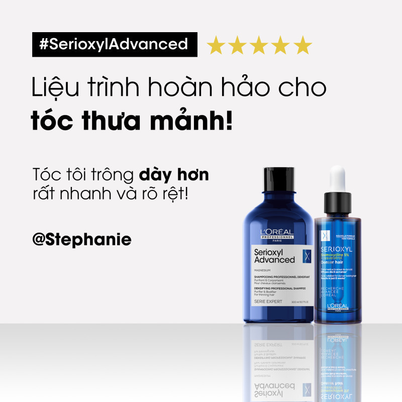 [GIFT] Dầu gội làm sạch tóc & giúp tóc trông dày hơn L'Oréal Professionnel Serioxyl Advanced 100ml