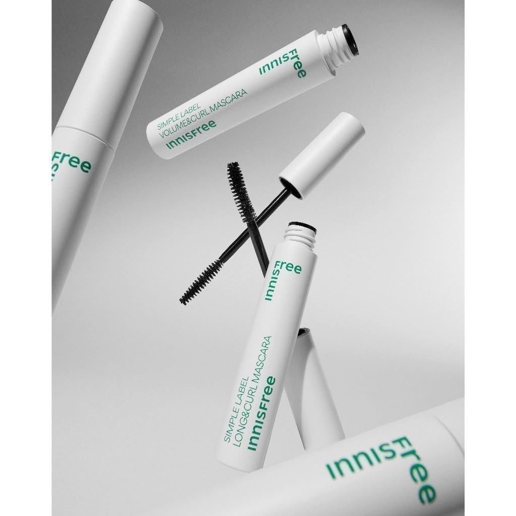 Mascara thuần chay, làm dài và cong mi innisfree Simple Label Long & Curl Mascara 7.5g