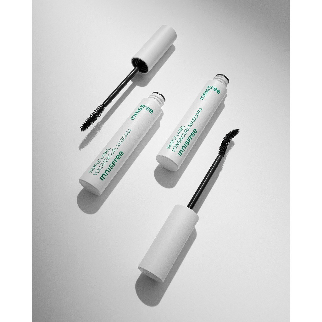 Mascara thuần chay, làm dài và cong mi innisfree Simple Label Long & Curl Mascara 7.5g
