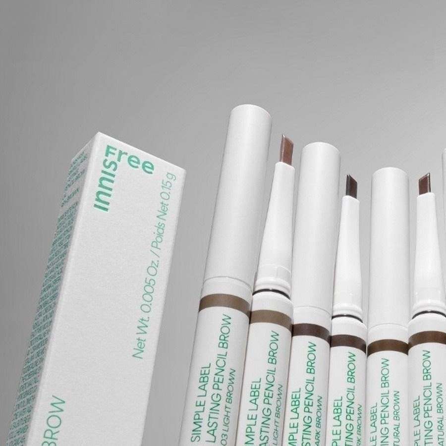 Chì kẻ mày thuần chay lâu trôi innisfree Simple Label Lasting Pencil Brow 0.15g