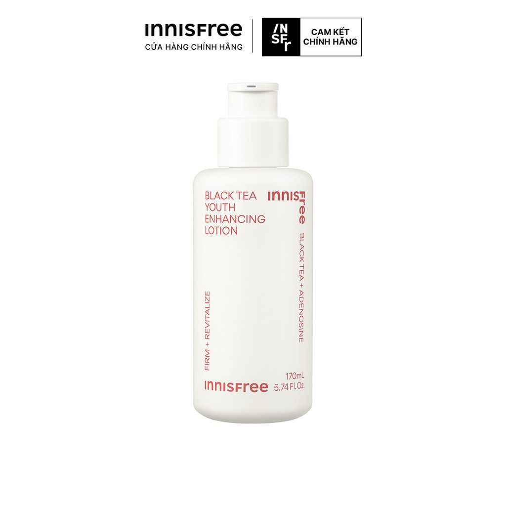 Sữa dưỡng ngăn ngừa lão hóa từ trà đen innisfree Black Tea Youth Enhancing Lotion 170ml