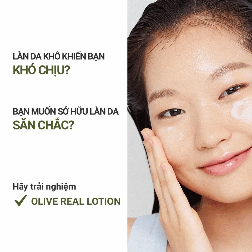 Sữa dưỡng ẩm innisfree Olive Real Lotion 170ml
