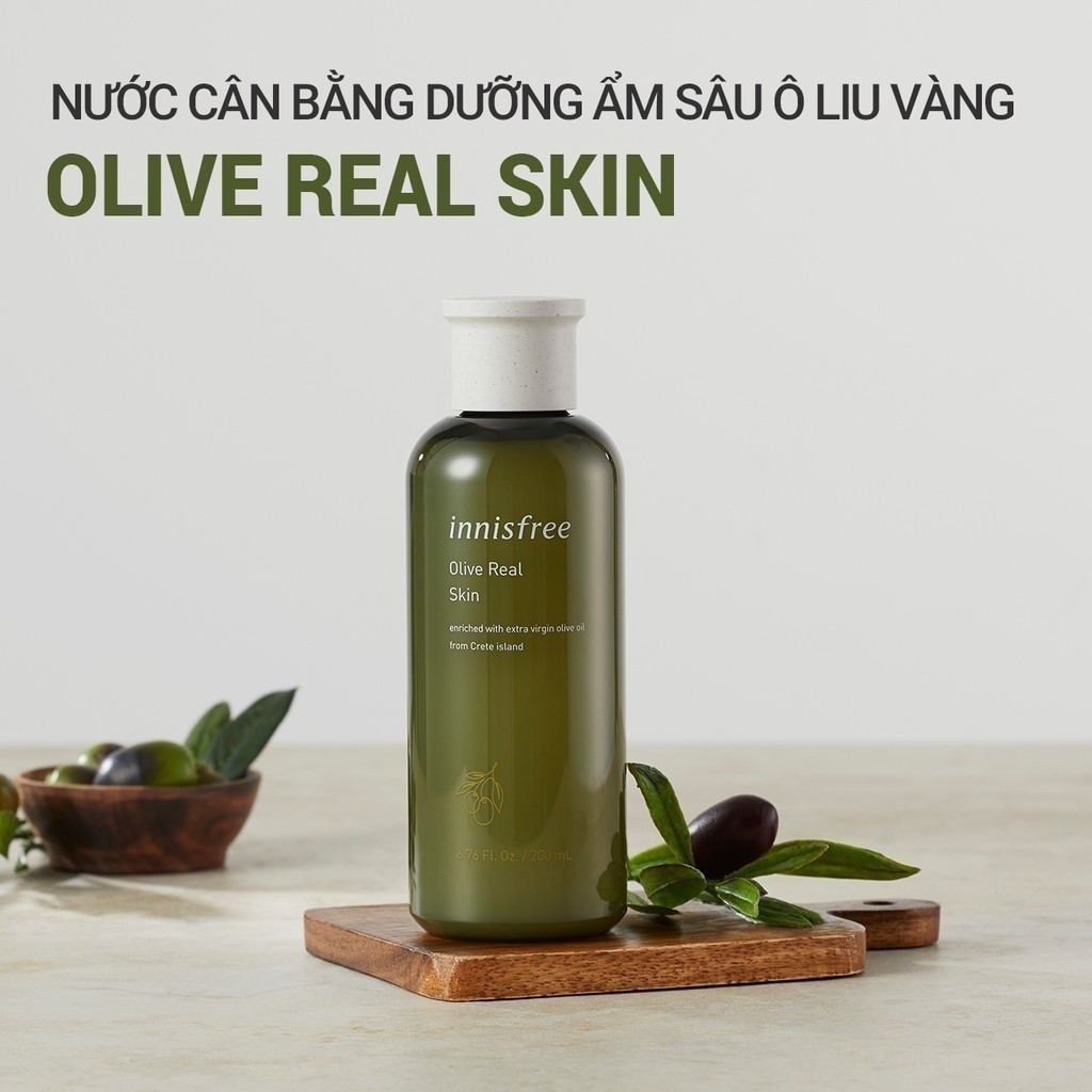 Nước cân bằng dưỡng ẩm innisfree Olive Real Skin 170ml