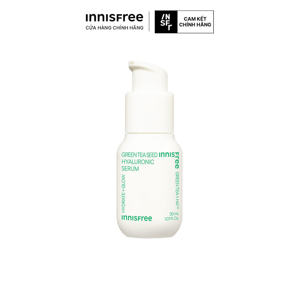 Ảnh Serum trà xanh cấp ẩm sâu phục hồi da, với Probiotics INNISFREE Green Tea Seed Hyaluronic Serum 30mL 1